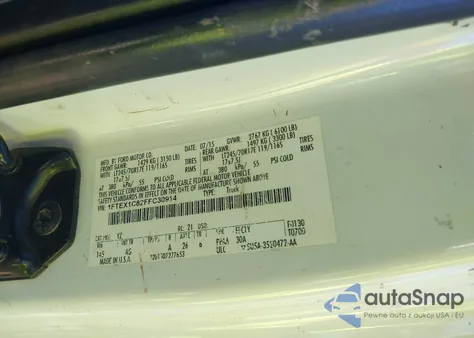 2015 Ford F-150 Xl z USA, uszkodzony, nr VIN 1FTEX1C82FFC30914